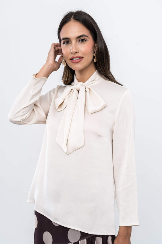 BLUSA LAZADA SATINADA