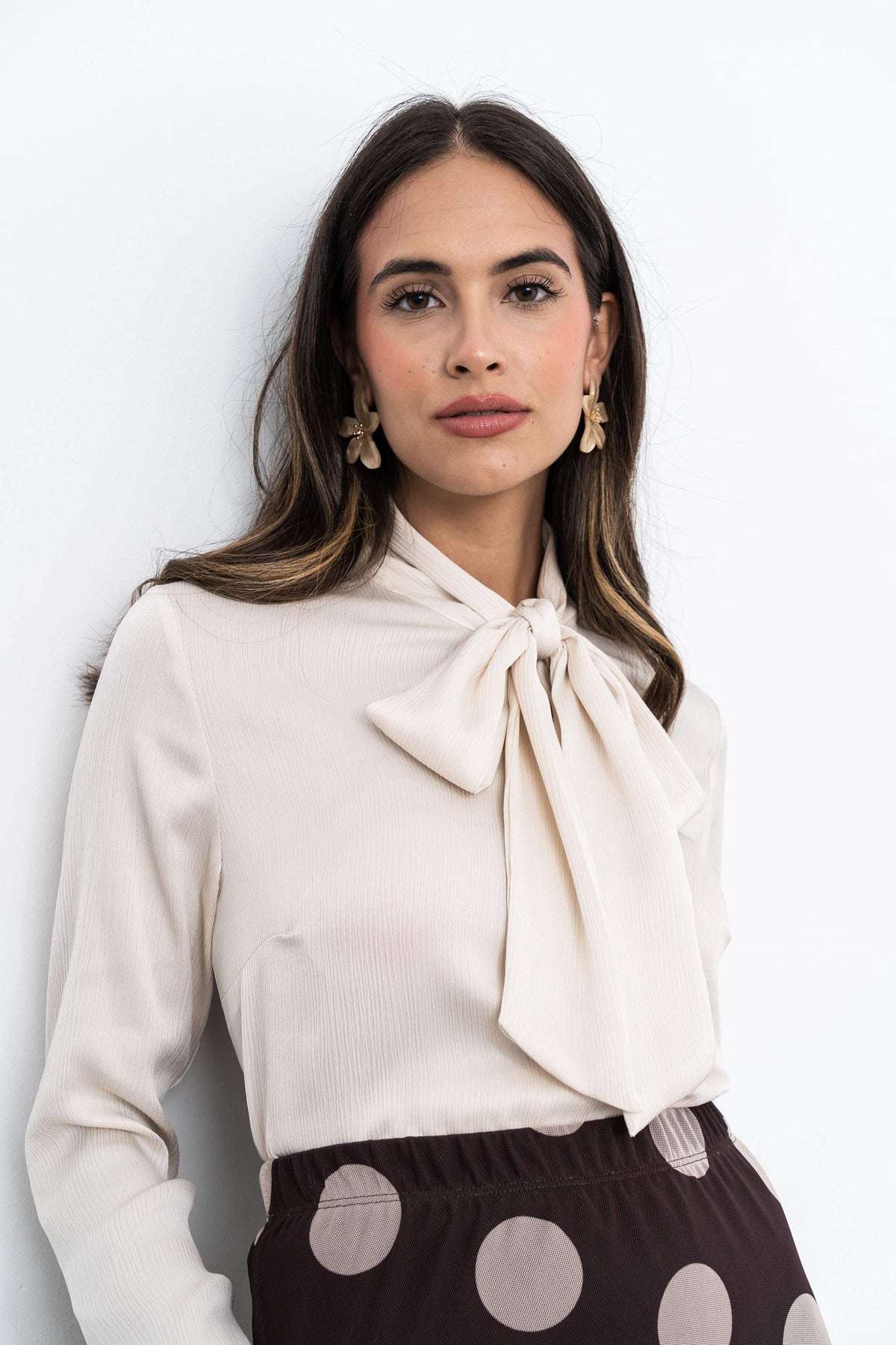 BLUSA LAZADA SATINADA