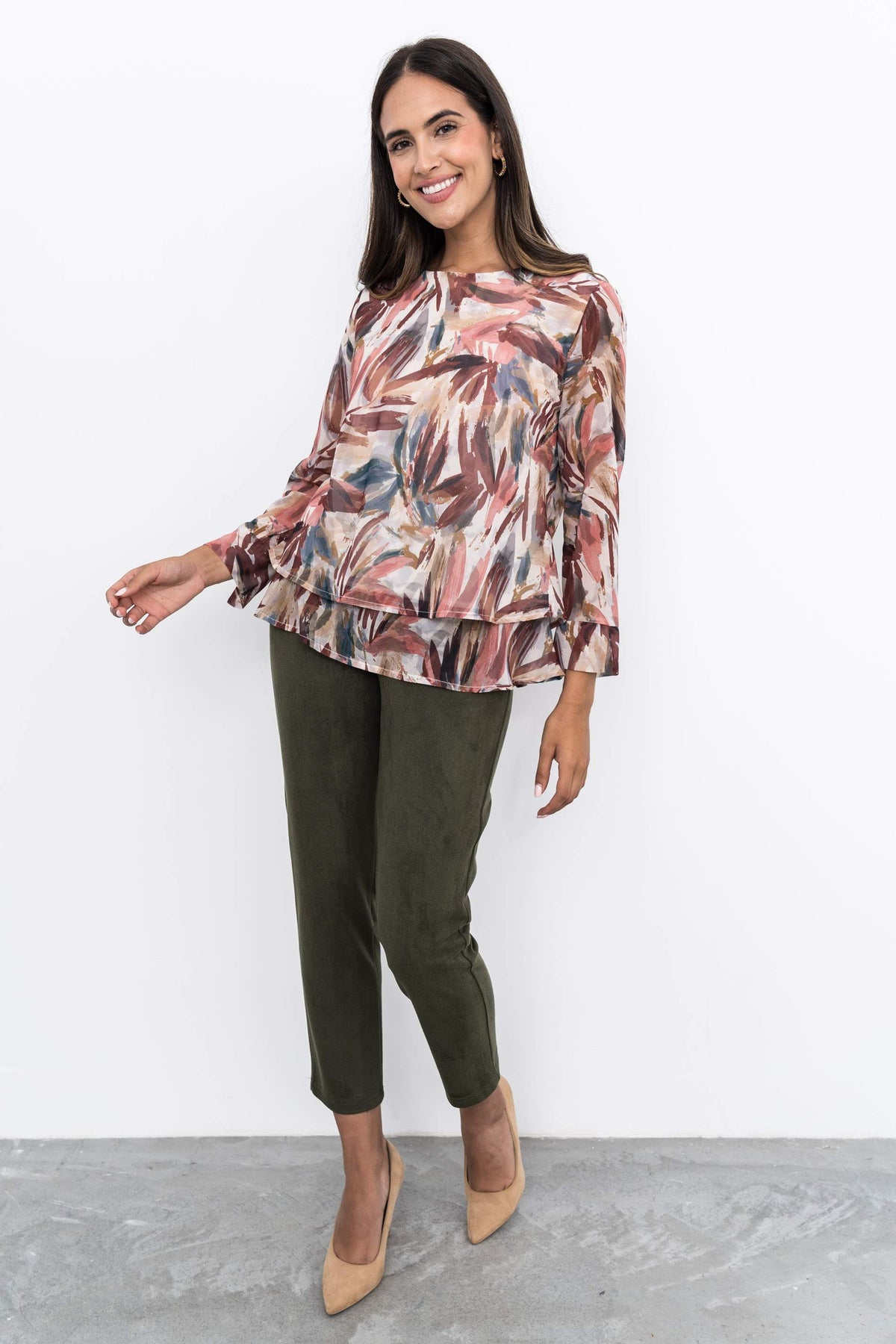 BLUSA DOBLE CAPA FLORAL