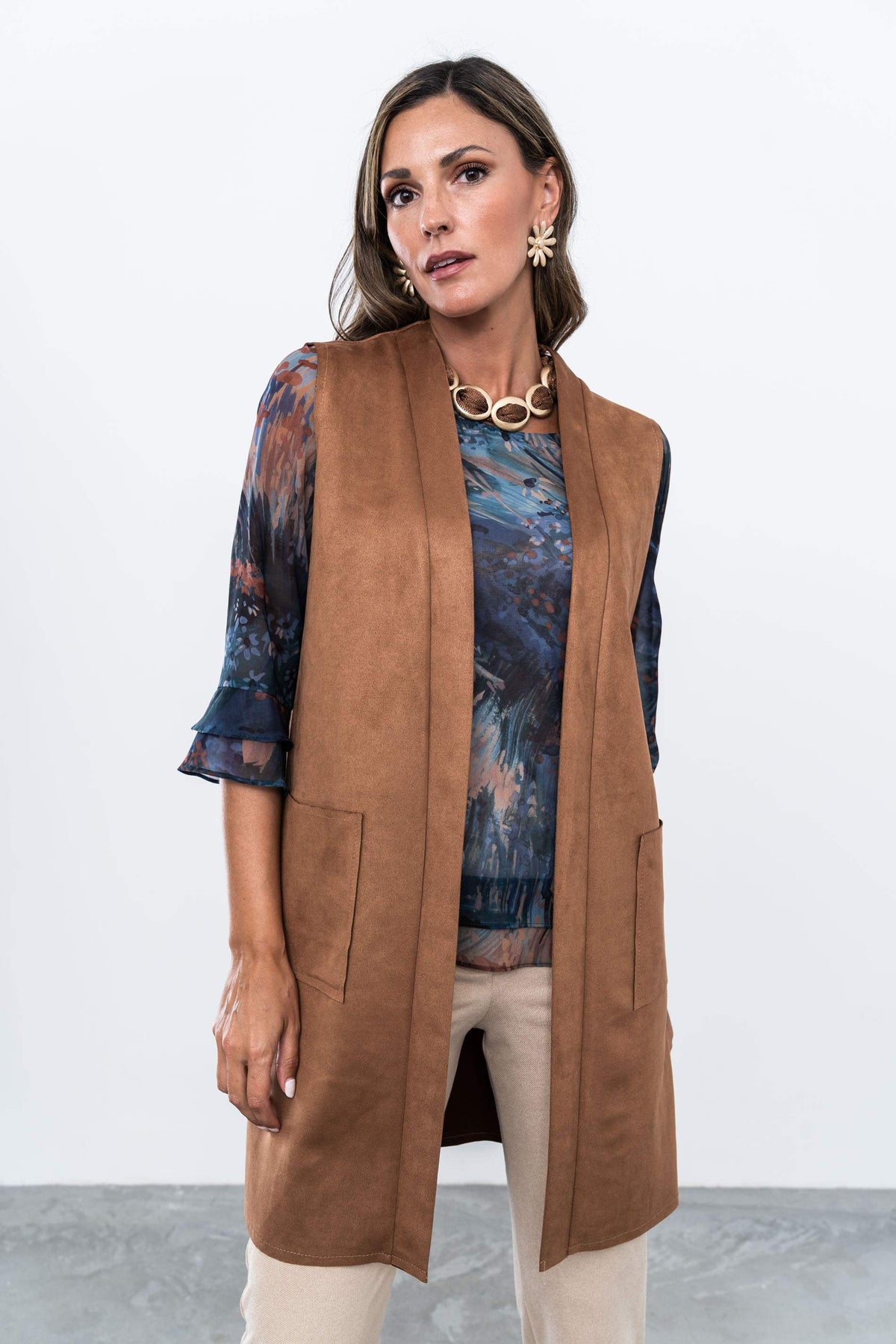 BLUSA DOBLE CAPA FLORAL