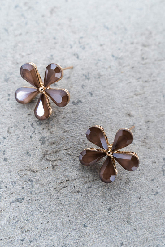 PENDIENTE FLOR PIEDRAS
