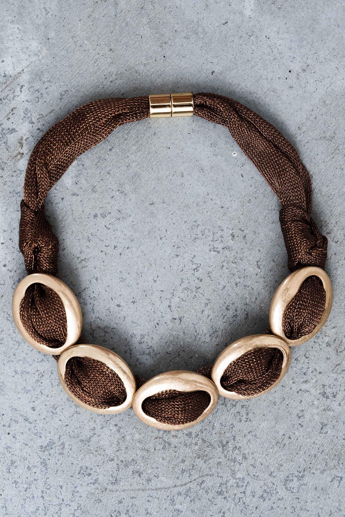 COLLAR MALLA LUREX PIEZAS