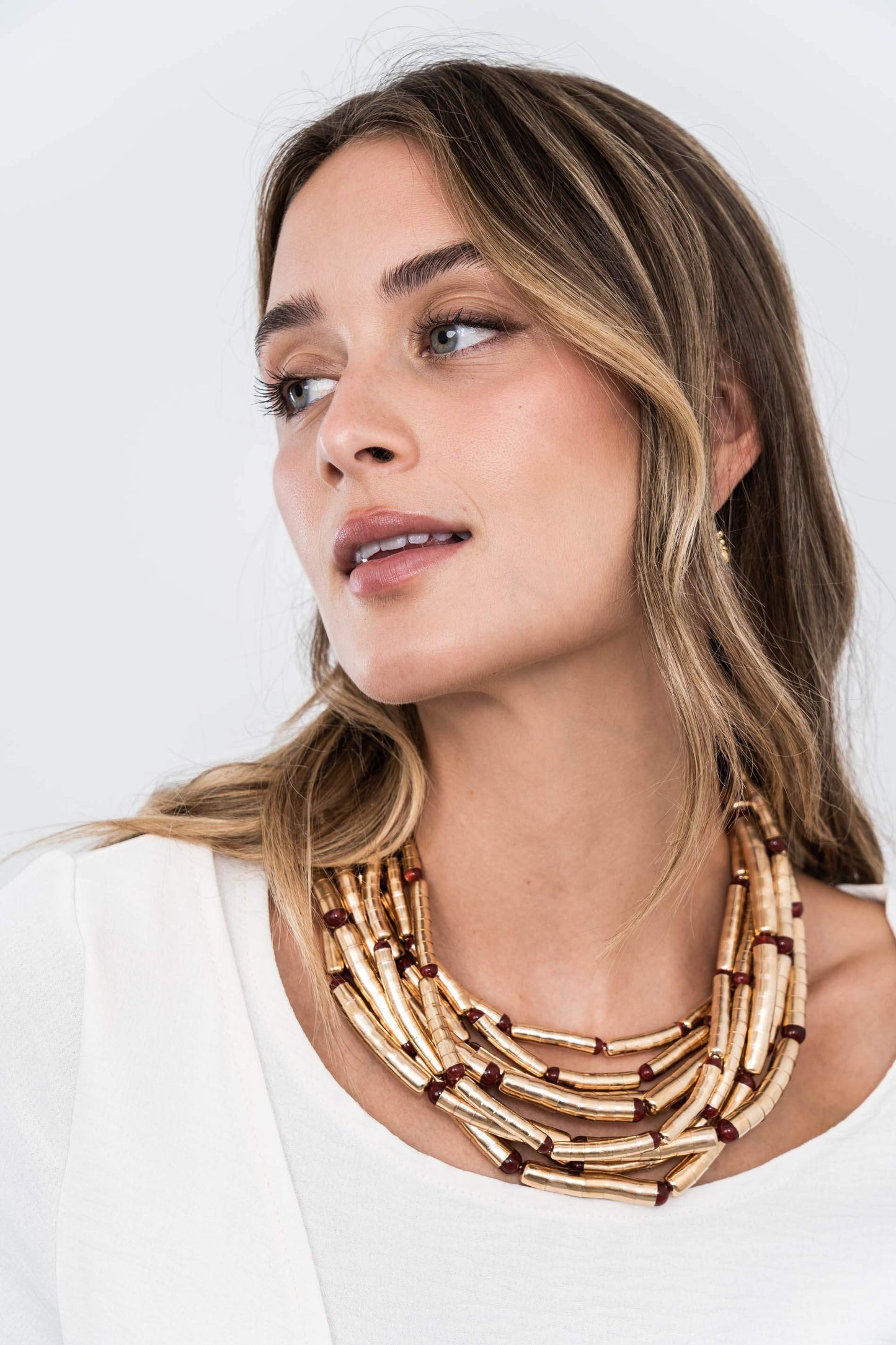 BLUSA EFECTO CRUZADO CRUDO - Imagen 2
