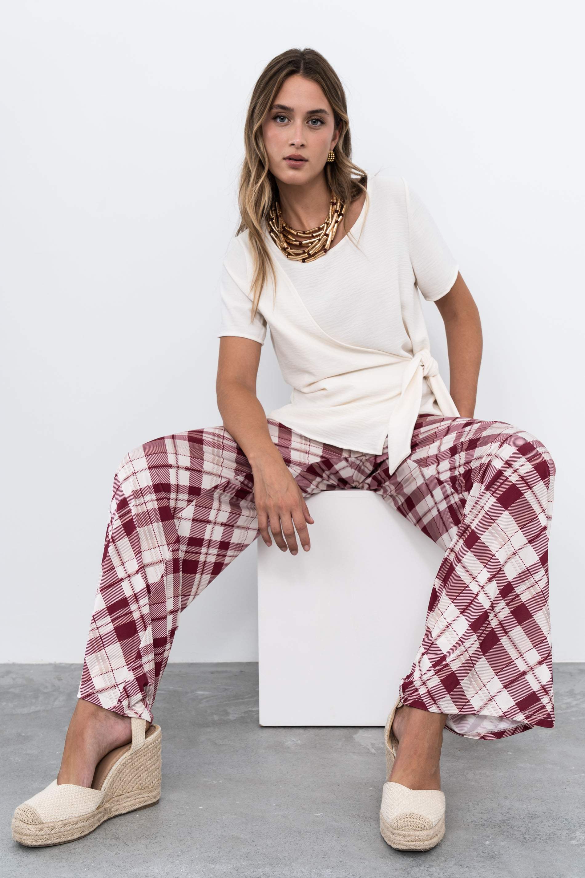 BLUSA EFECTO CRUZADO CRUDO - Imagen 8