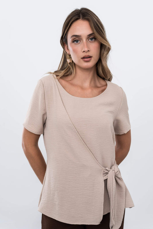 BLUSA EFECTO CRUZADO ARENA