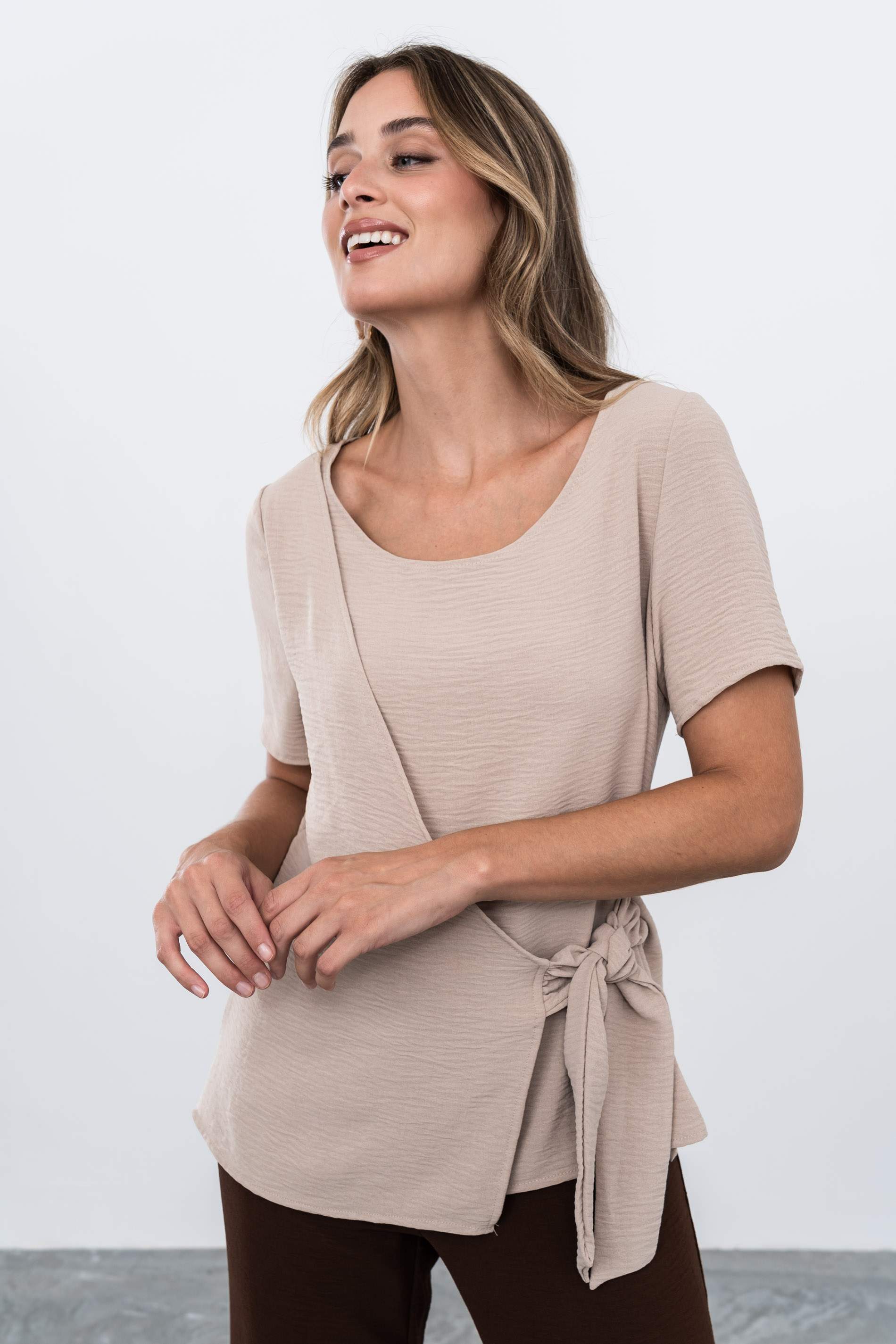 BLUSA EFECTO CRUZADO ARENA - Imagen 3
