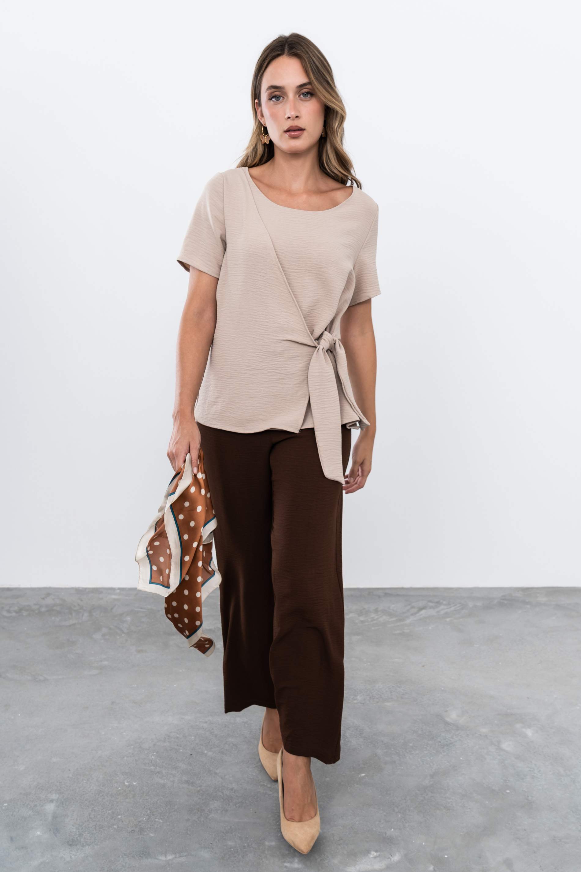 BLUSA EFECTO CRUZADO ARENA - Imagen 5