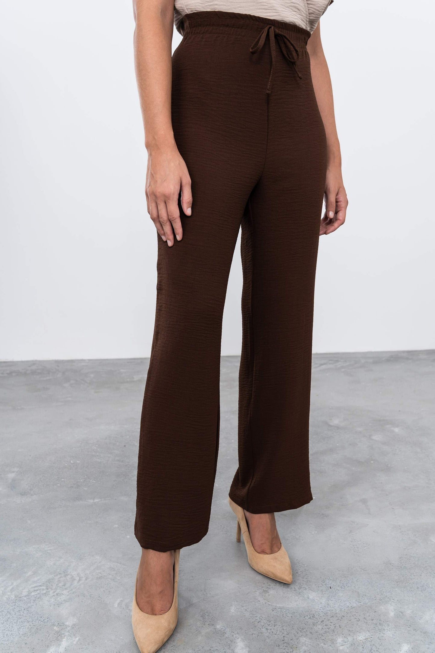 PANTALON HOLGADO RECTO MARRON - Imagen 2