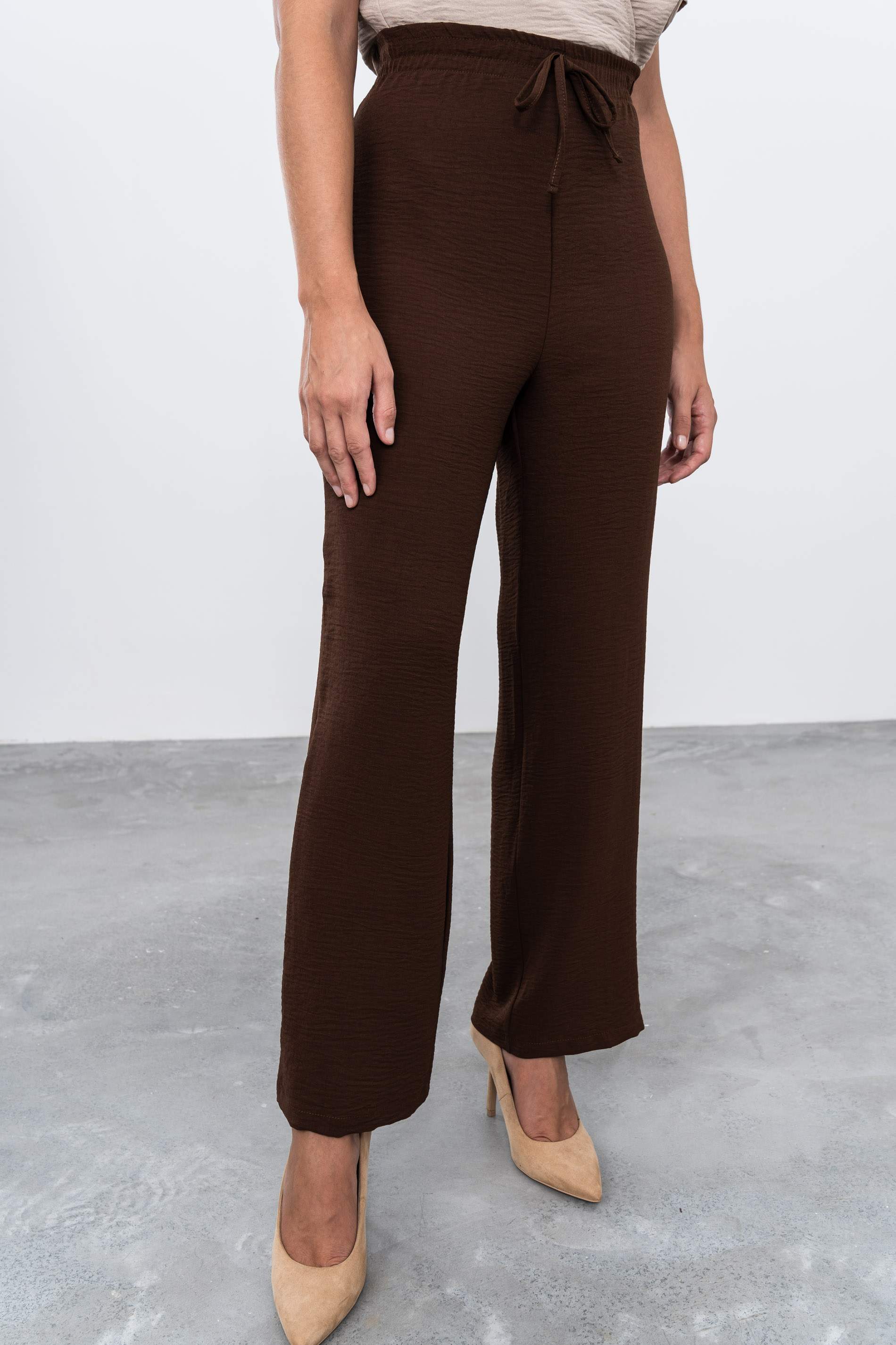 PANTALON HOLGADO RECTO MARRON - Imagen 2