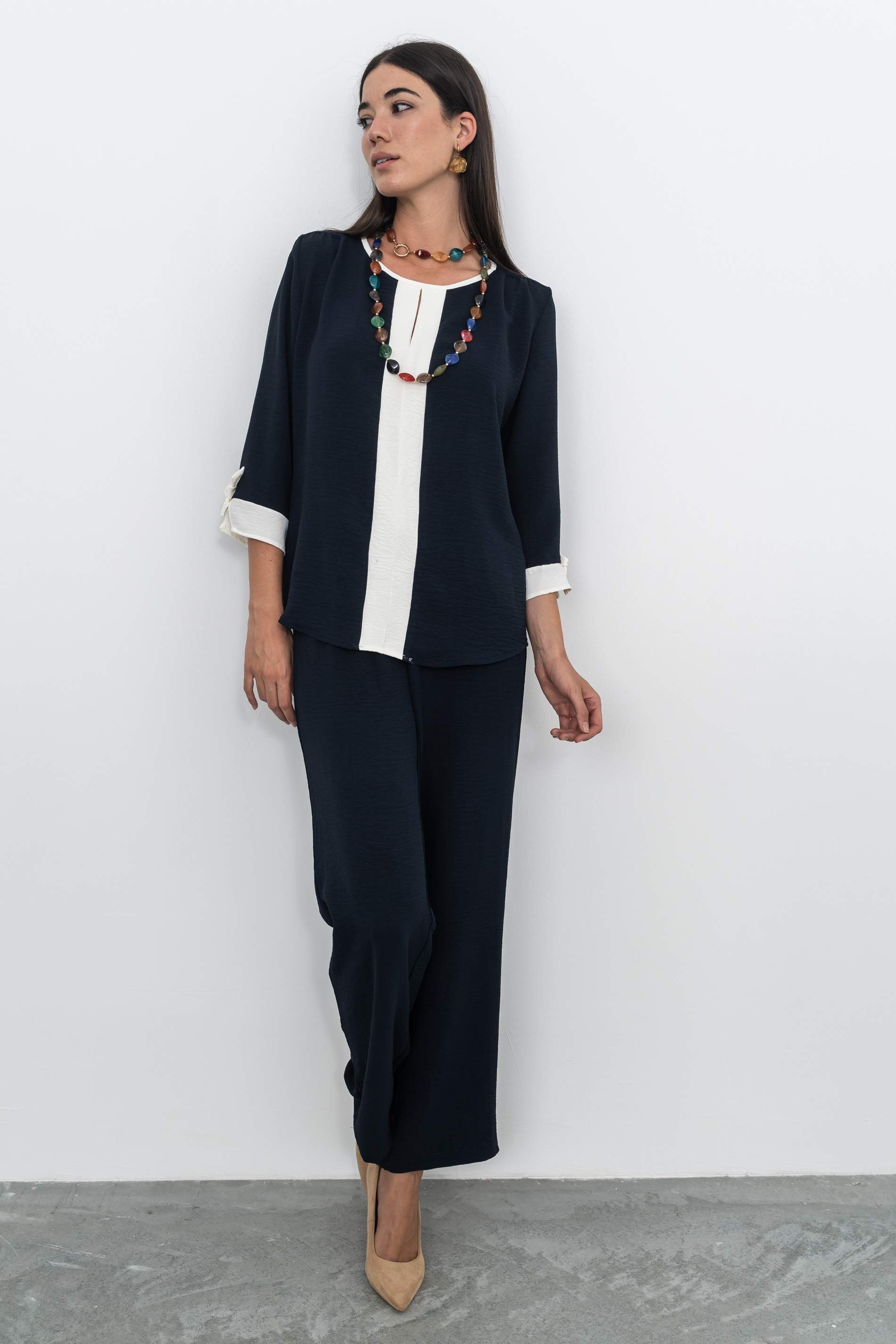 PANTALON HOLGADO RECTO MARINO