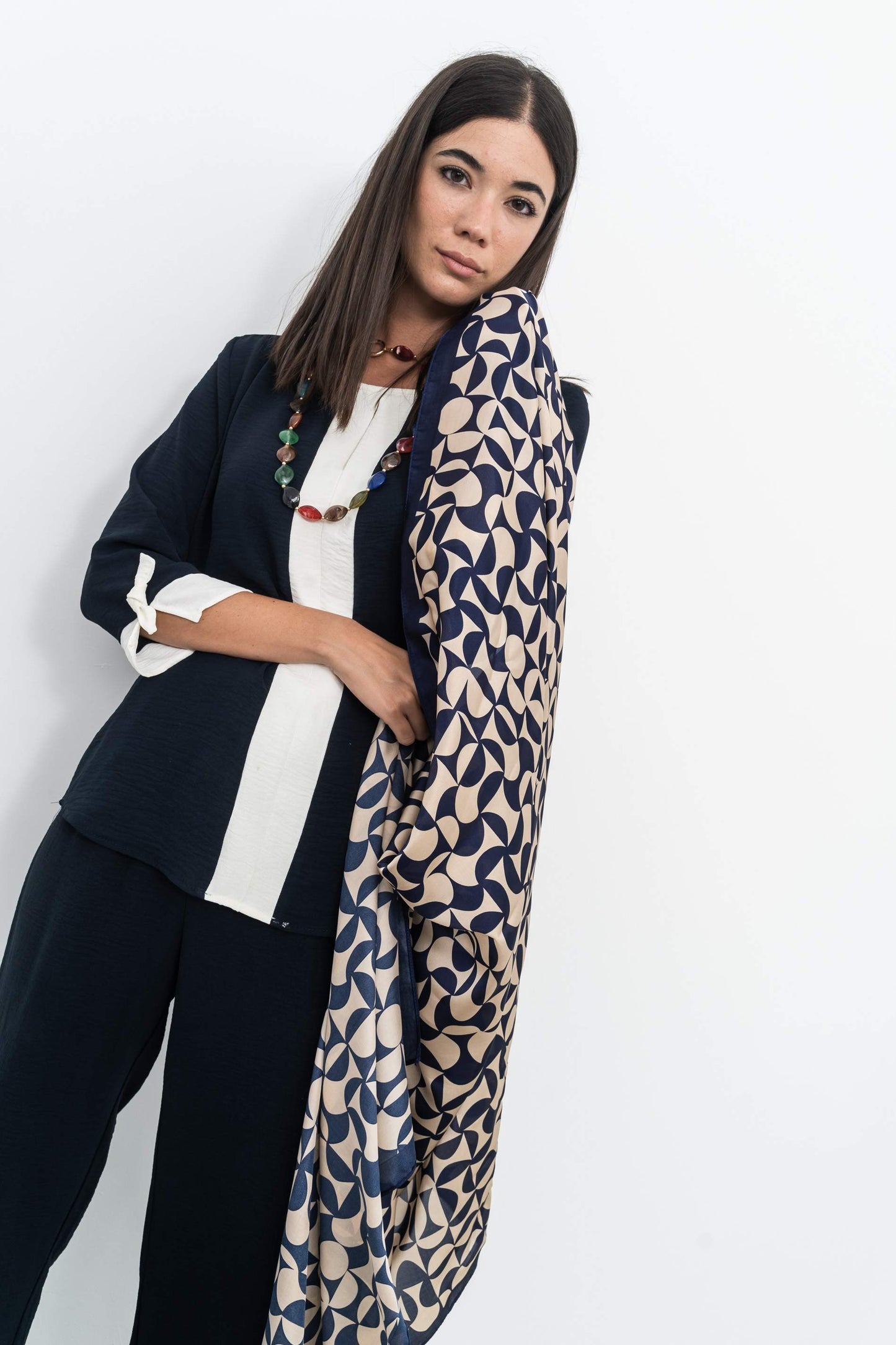 PANTALON HOLGADO RECTO MARINO - Imagen 2