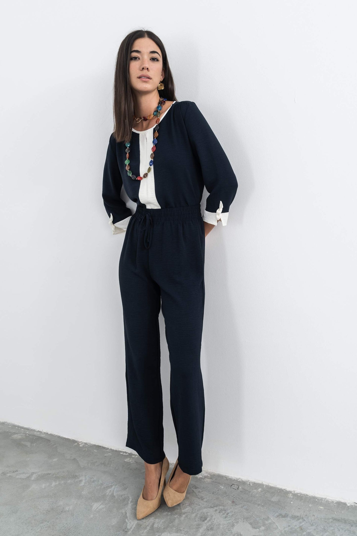 PANTALON HOLGADO RECTO MARINO - Imagen 5