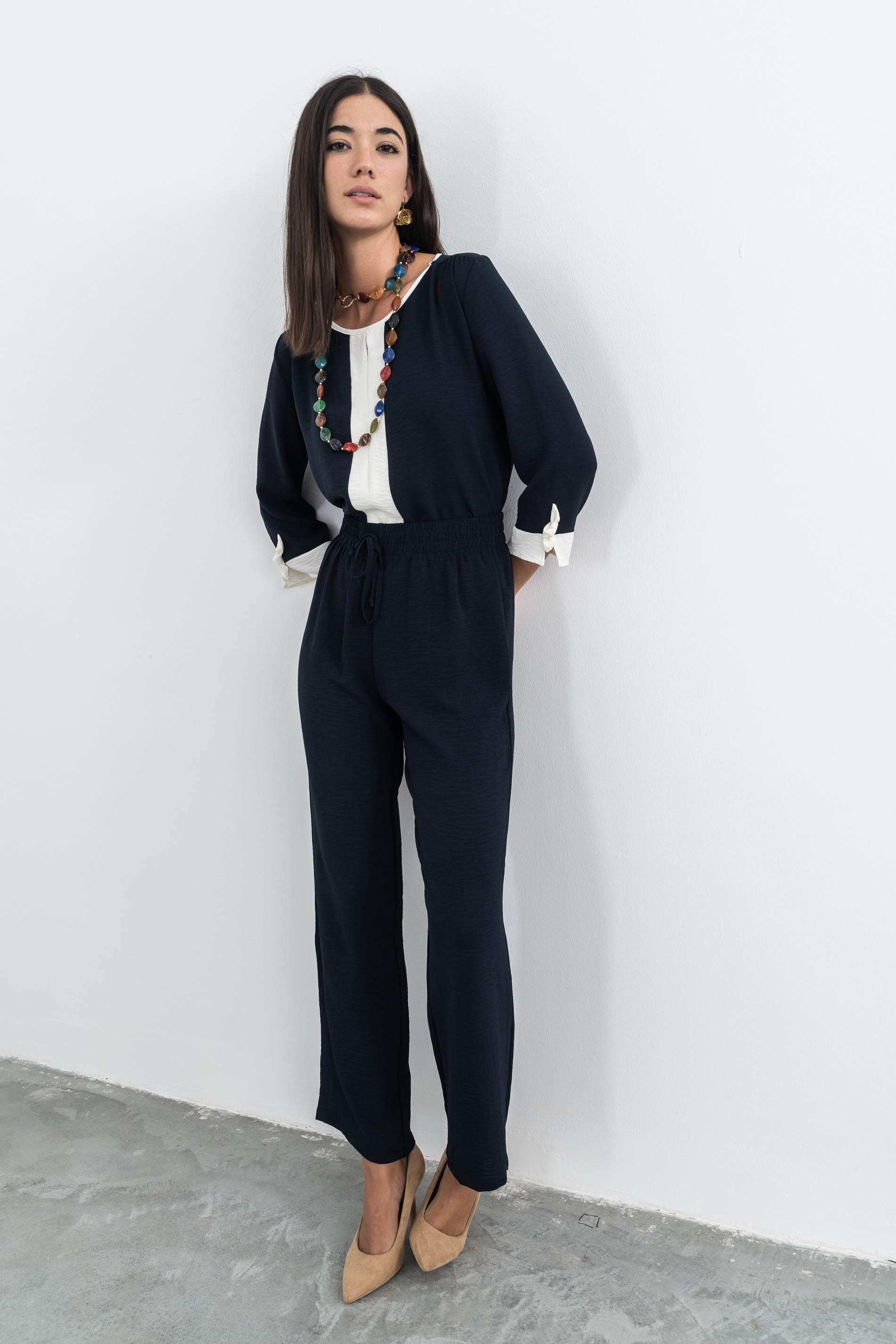 PANTALON HOLGADO RECTO MARINO - Imagen 5