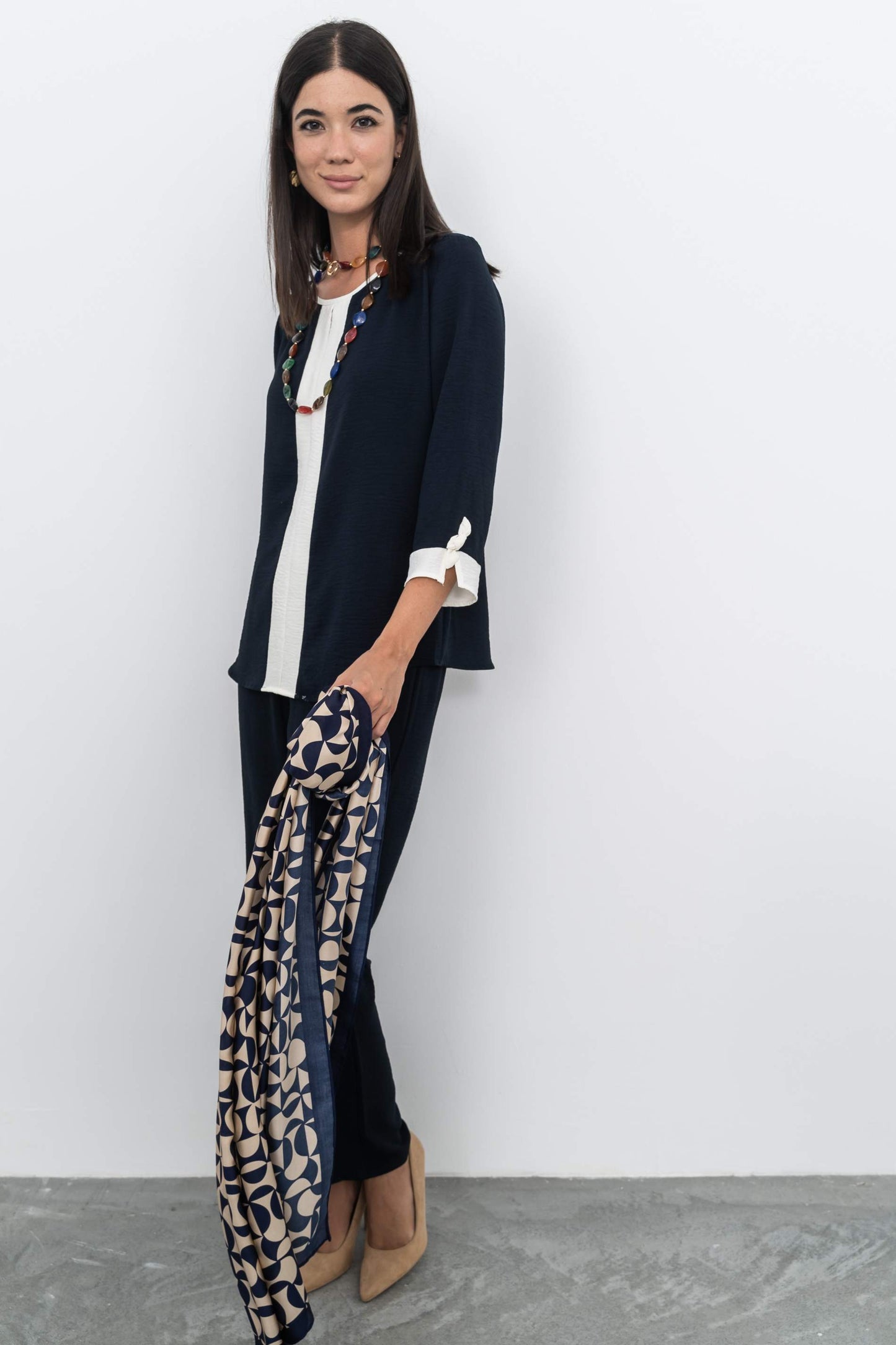 PANTALON HOLGADO RECTO MARINO - Imagen 7