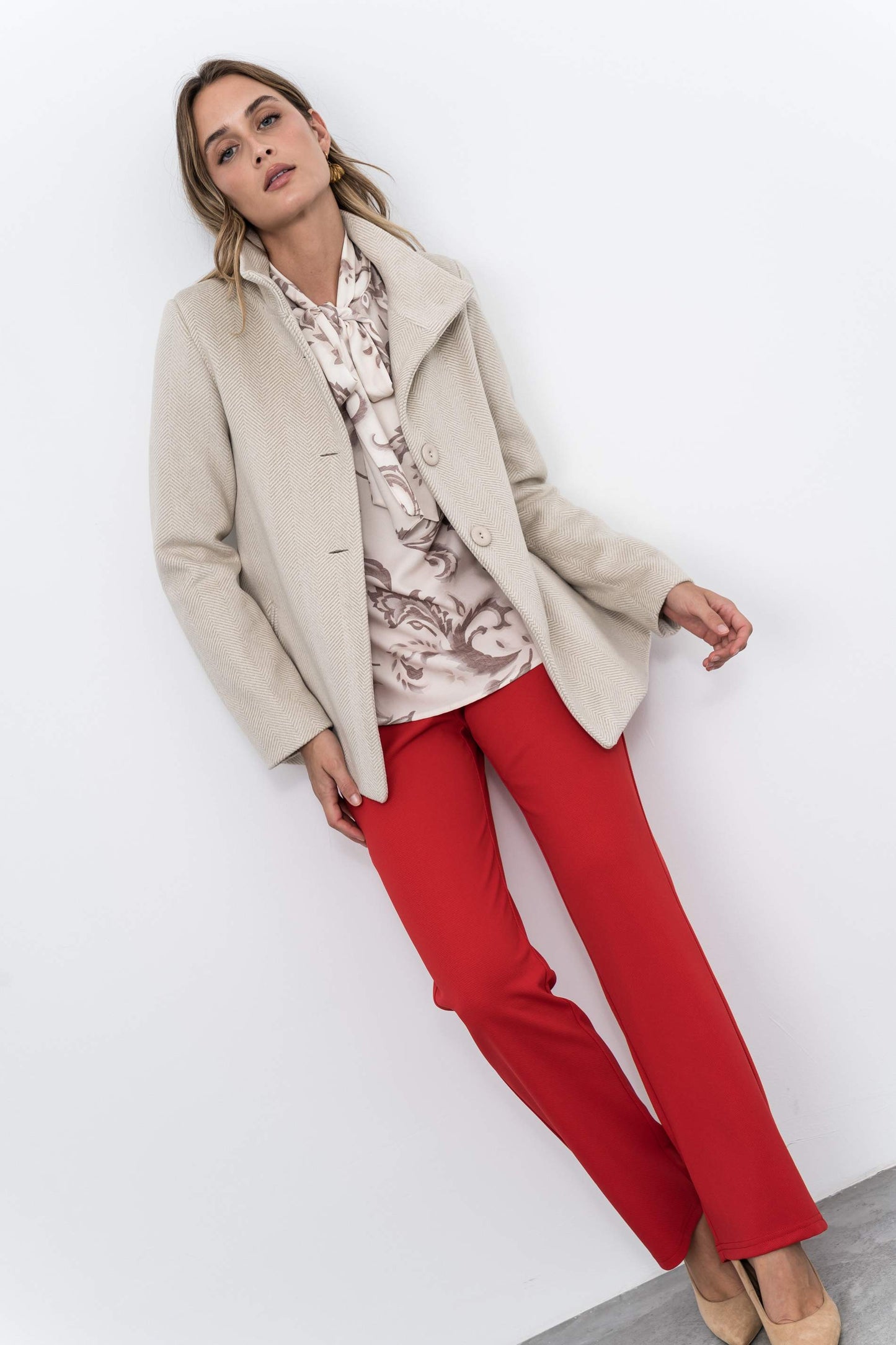 PANTALON RECTO ROJO - Imagen 6
