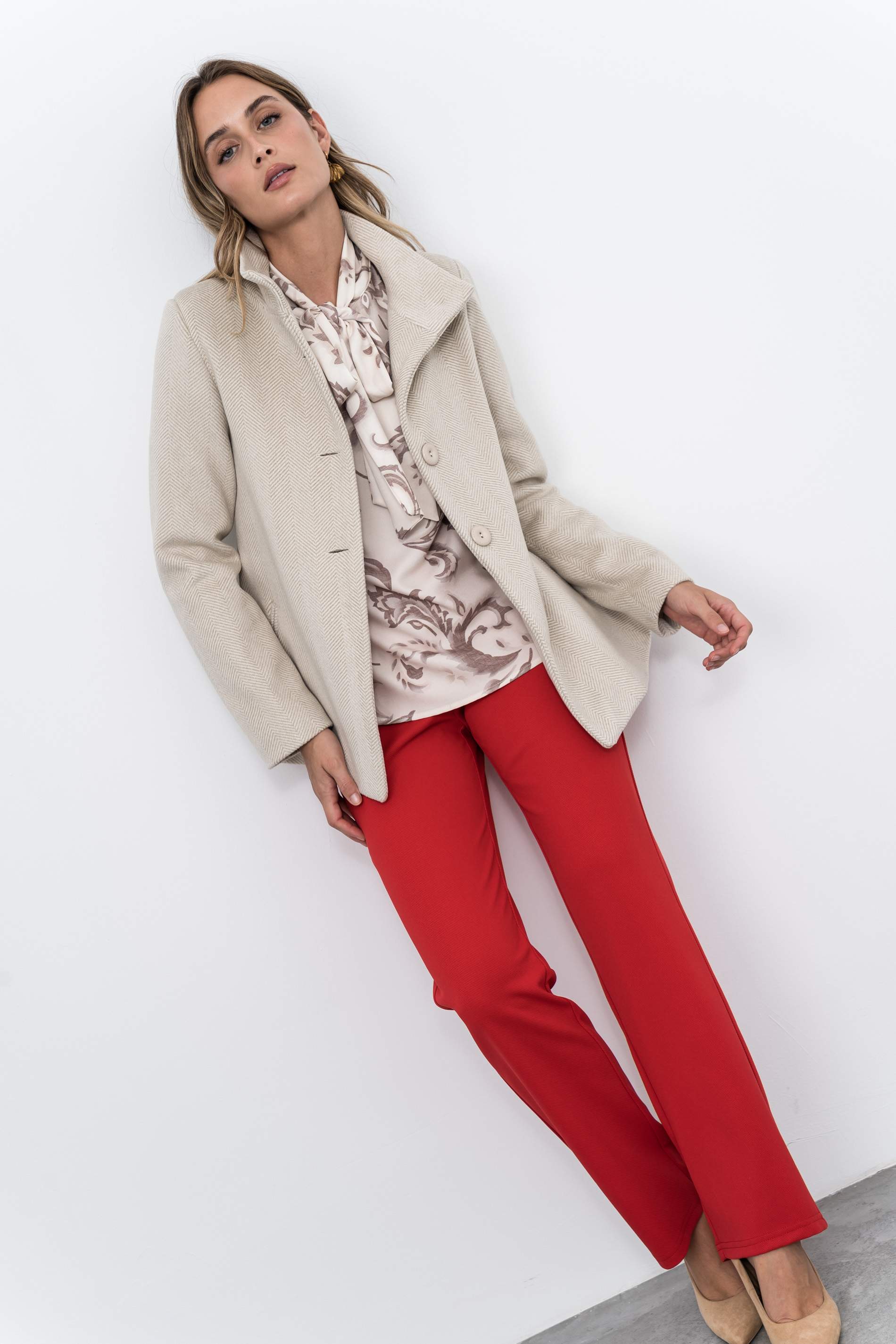 PANTALON RECTO ROJO - Imagen 6