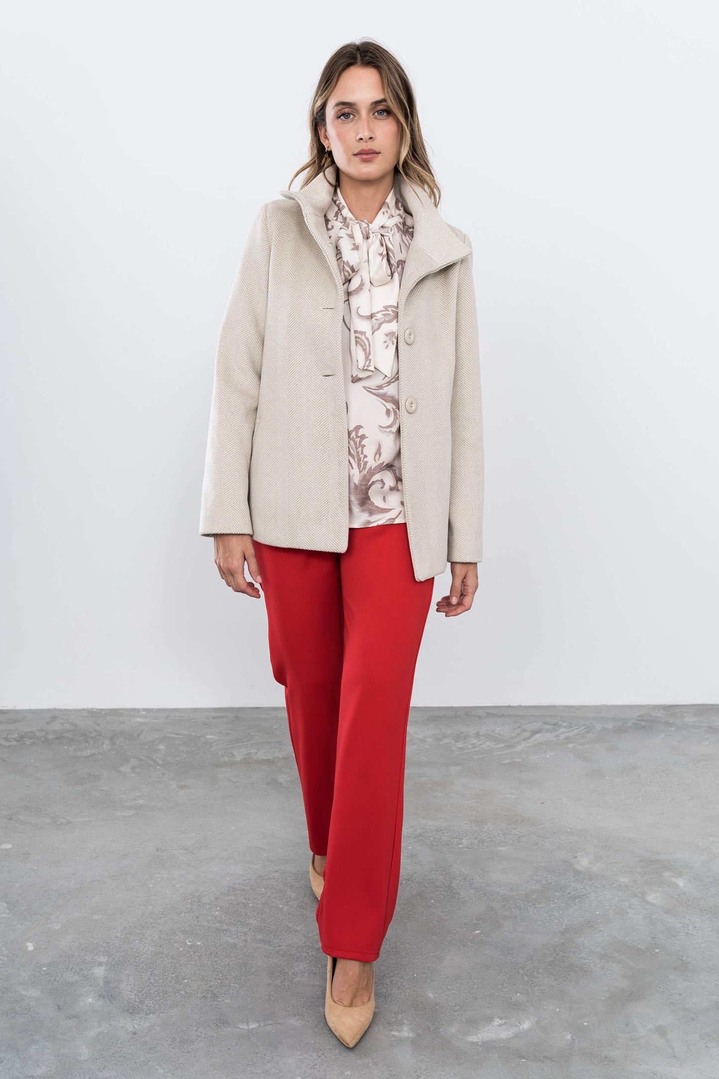 PANTALON RECTO ROJO - Imagen 7