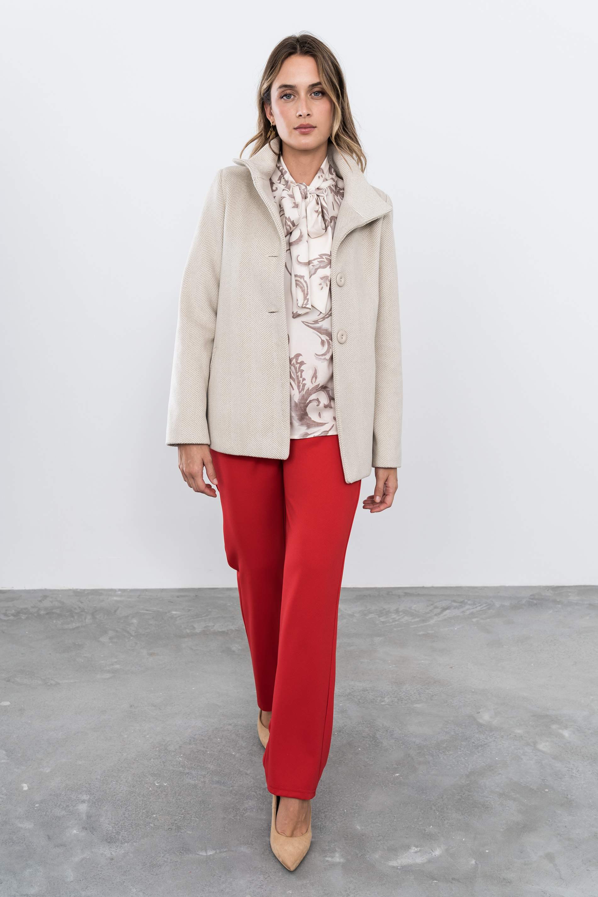 PANTALON RECTO ROJO - Imagen 7