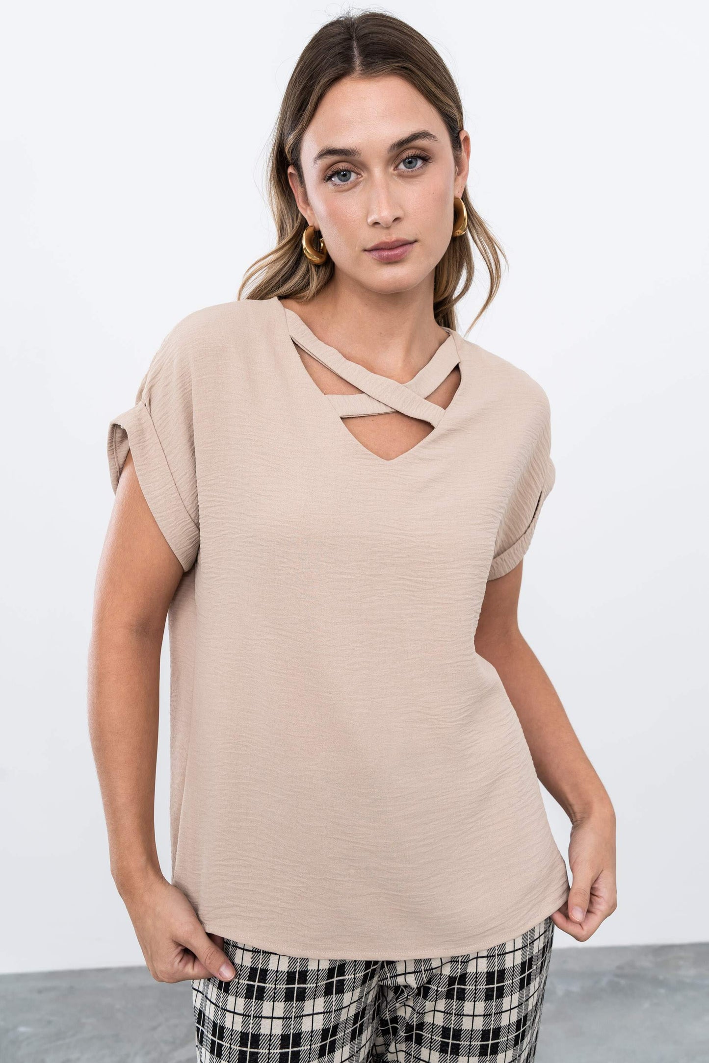 BLUSA CRUCETA ESCOTE ARENA - Imagen 7