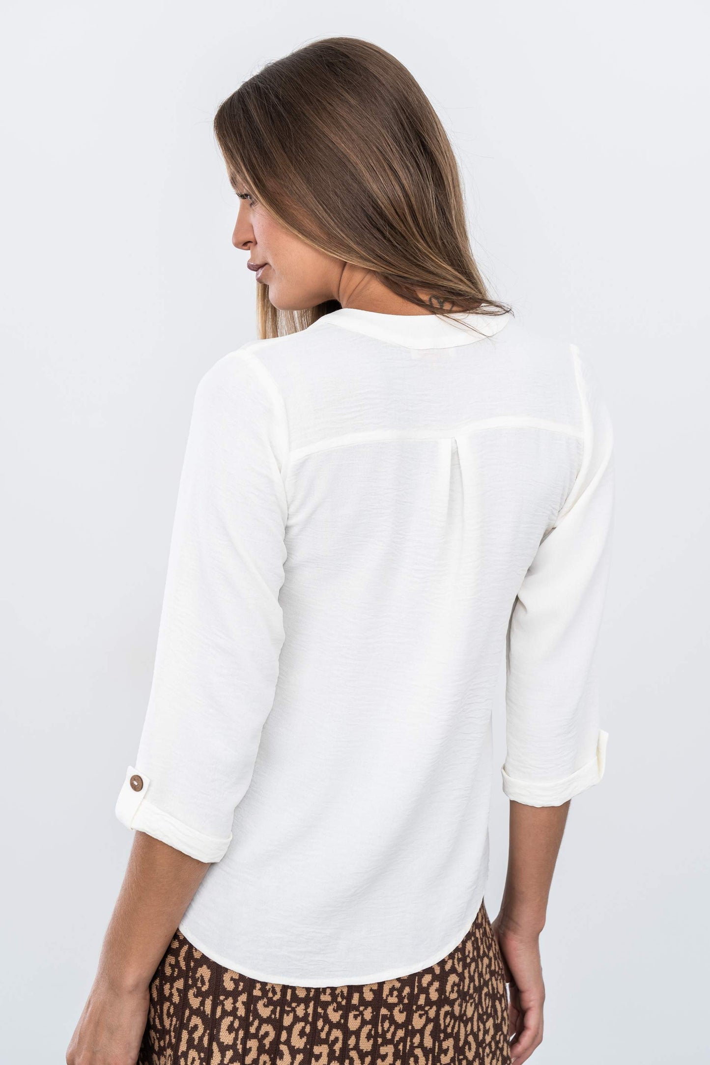 BLUSA BOTONES M F CRUDO - Imagen 6