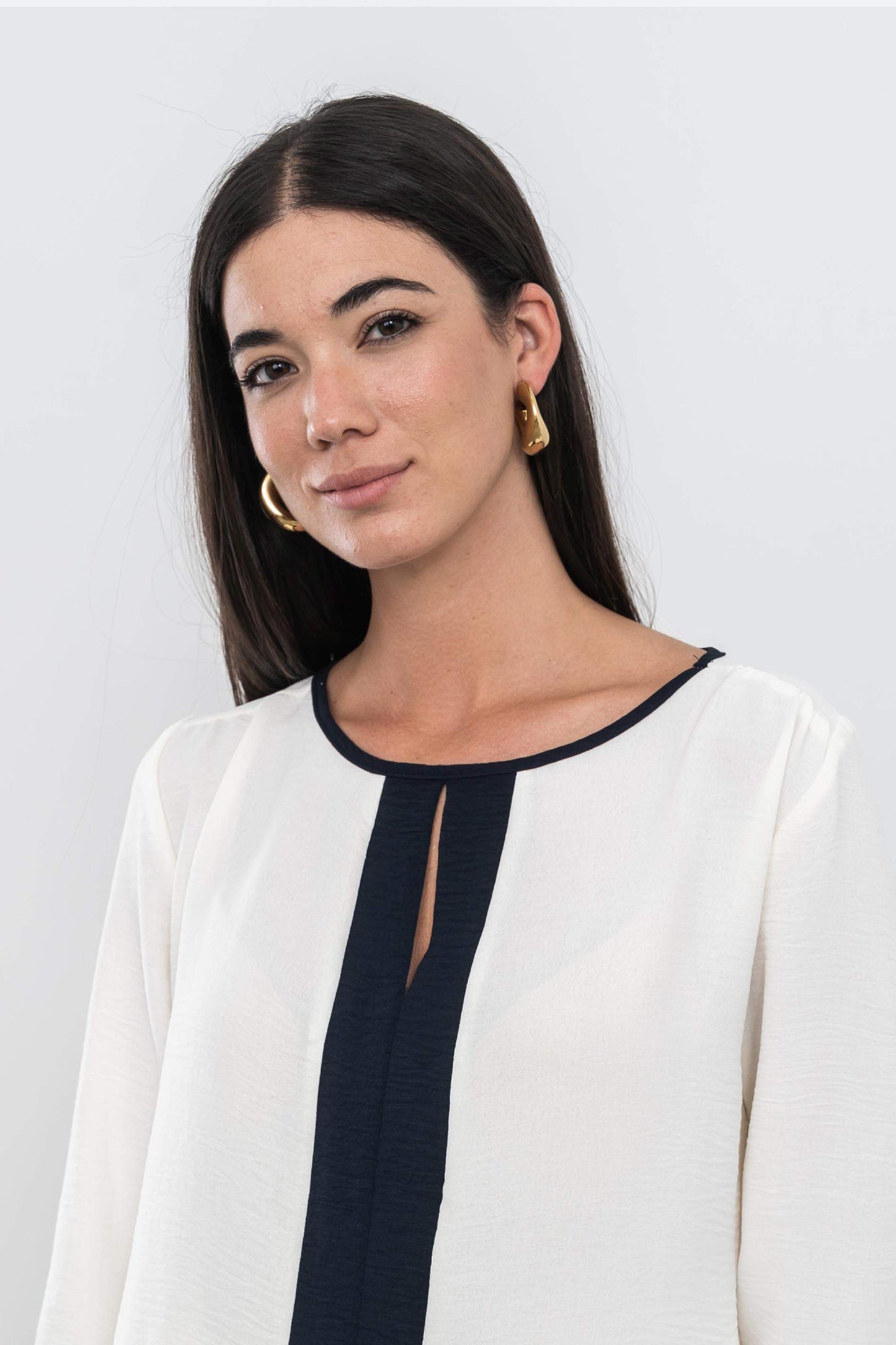 BLUSA CENEFA CONTRASTE CRUDO - Imagen 8