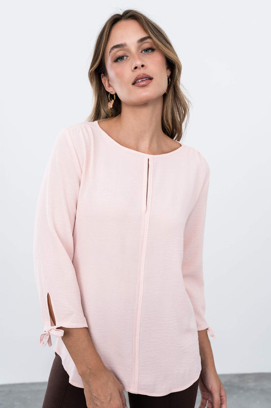 BLUSA DETALLE LACITOS ROSA