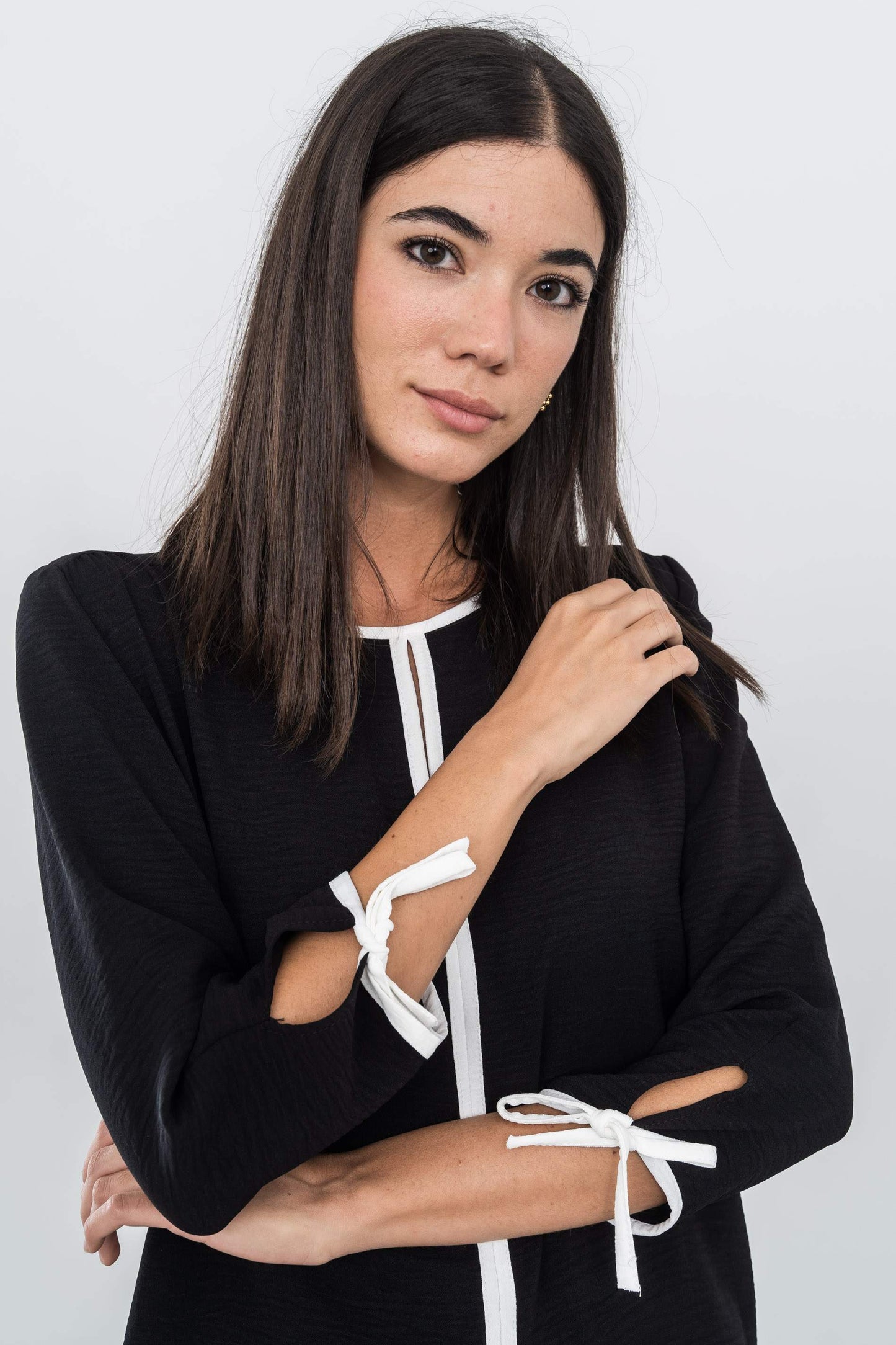 BLUSA VIVOS CONTRASTE CRUDO - Imagen 2
