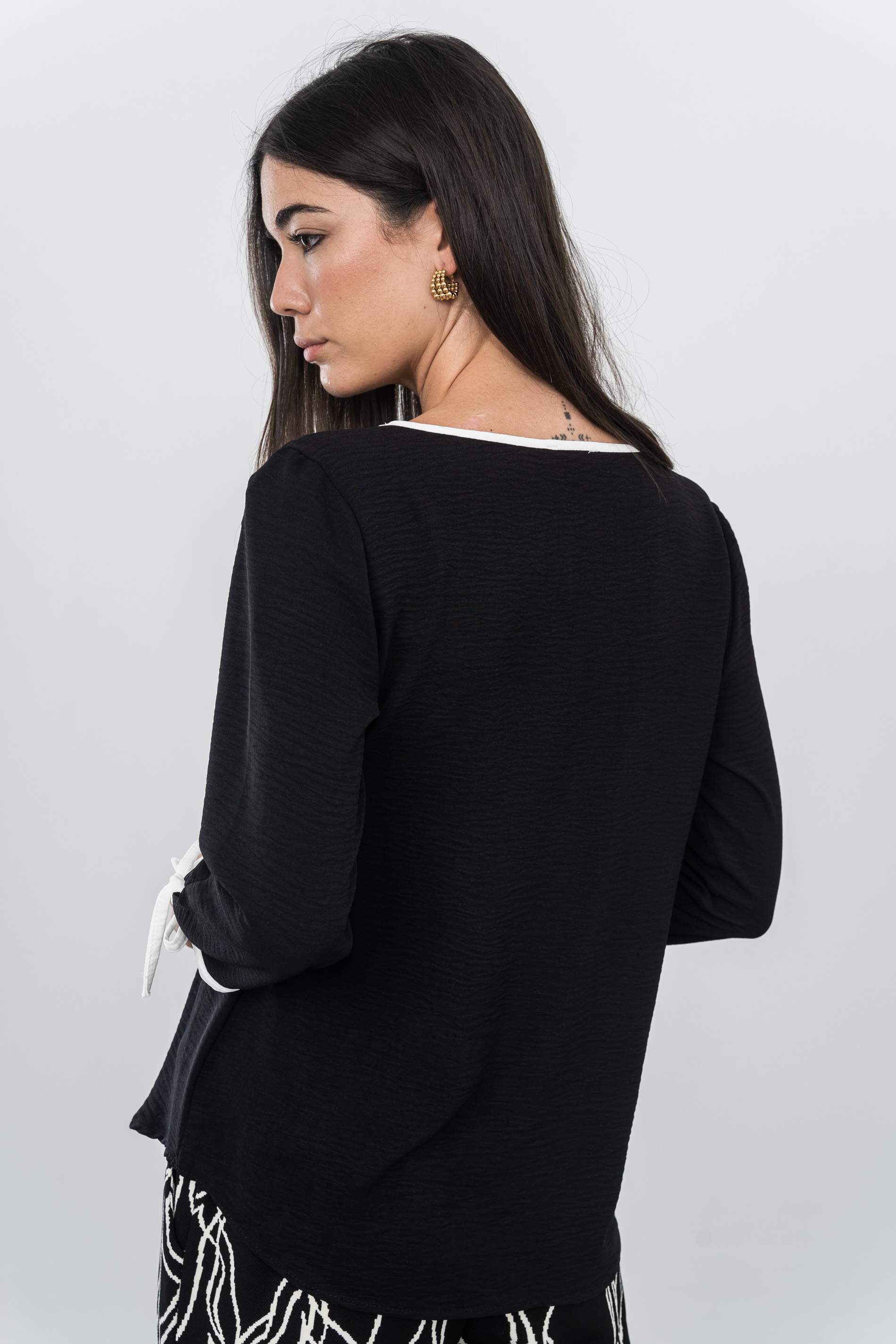 BLUSA VIVOS CONTRASTE CRUDO - Imagen 8