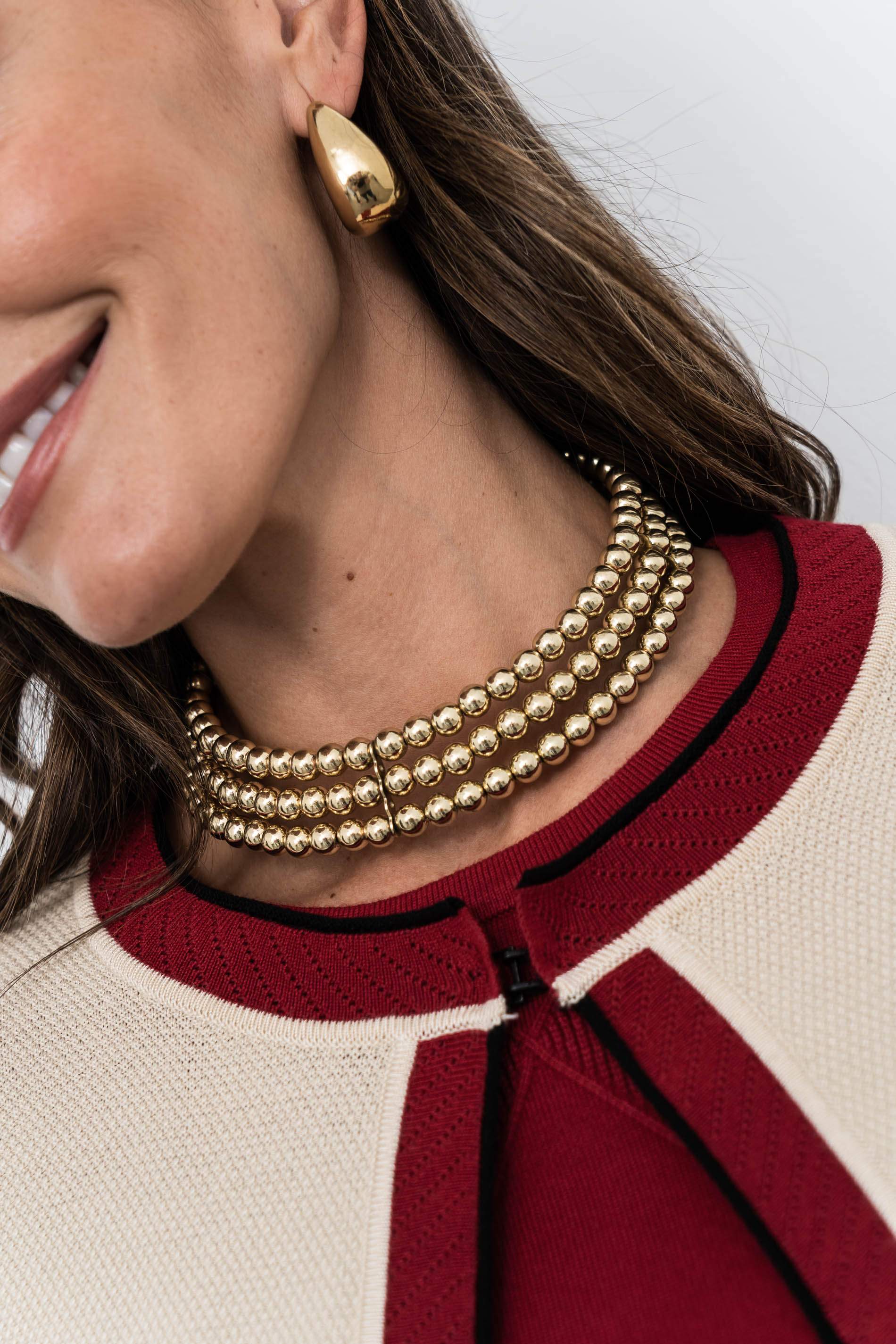 COLLAR CHOKER BOLITAS - Imagen 2